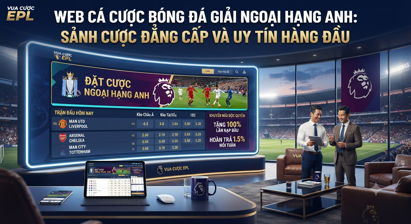 Web cá cược bóng đá giải Ngoại hạng Anh